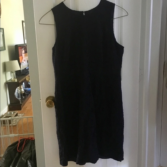 J Crew Navy Lace Pencil Dress - Picture 3 of 4